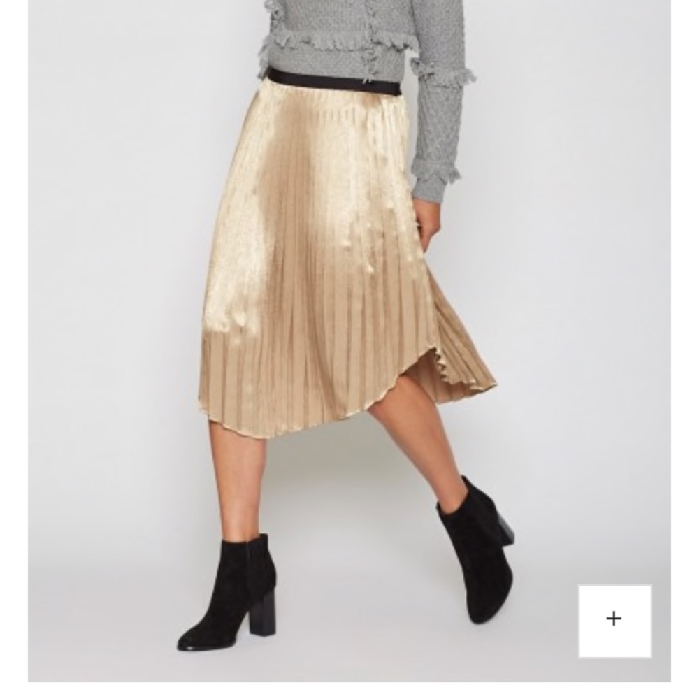 Joie Gold Metallic Skirt